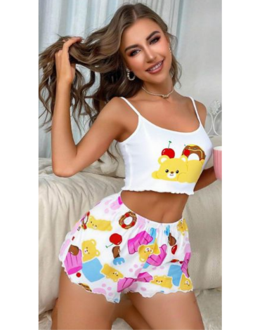 Pijama de Mujer Poliéster Colores Surtidos x 12 Unds. Talla: M / L - XL / XXL