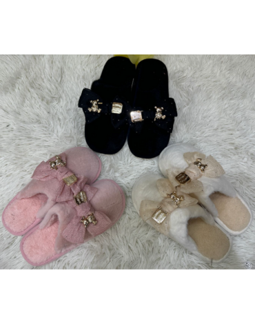 Pantuflas de Mujer Colores Surtidos x 24 Pares. Talla: 36 al 41