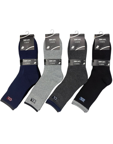 Calcetas de Hombre Larga Con Toalla x 2 Docenas. Talla: 39 - 46