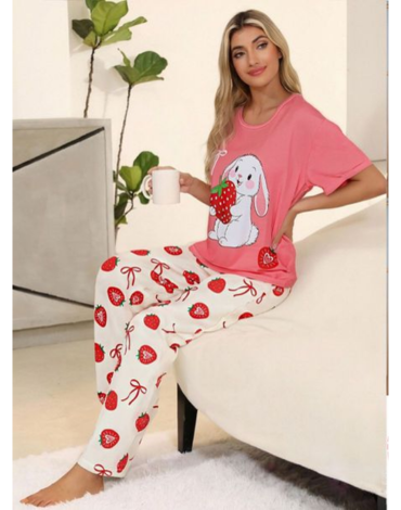 Pijama de Mujer 3 Pcs Poliéster Colores Surtidos x 12 Unds. Talla: M / L - XL / XXL
