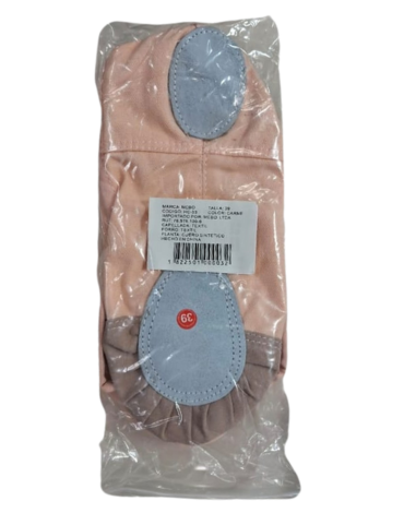 Zapatillas de Ballet Punta Lona y Gamuza (Elegir Talla) x 10 Pares. Talla: 24 al 39