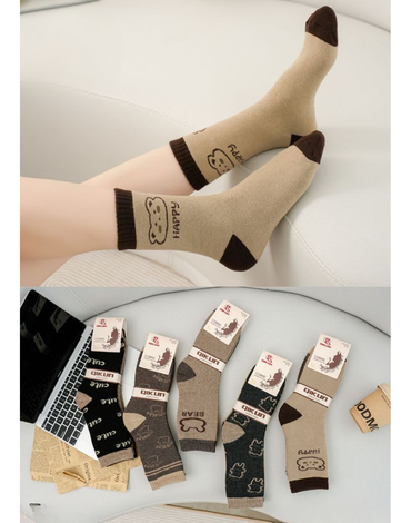 Calcetas de Mujer Con Toalla x 2 Docenas. Talla: 35 - 40