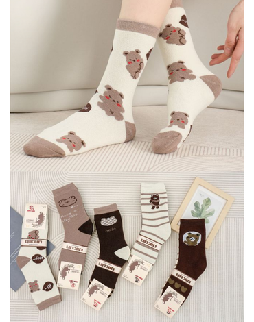 Calcetas de Mujer Con Toalla x 2 Docenas. Talla: 35 - 40