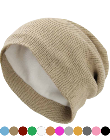 Gorro Beanie con Polar Colores Surtidos x 12 Unds.