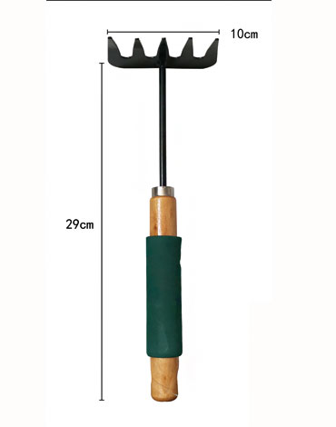 Rastrillo de Jardineria x 12 Unds. Medidas: 10 x 29 cm
