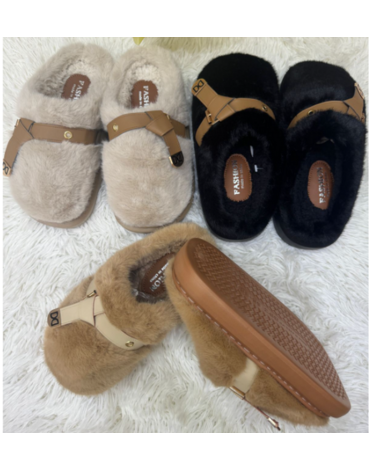 Pantuflas de Mujer Colores Surtidos x 24 Pares. Talla: 36 al 41