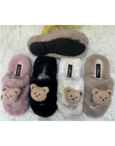 Pantuflas de Mujer Colores Surtidos x 24 Pares. Talla: 36 al 41