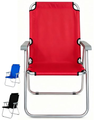 Silla Plegable de Playa x 3 Unds.