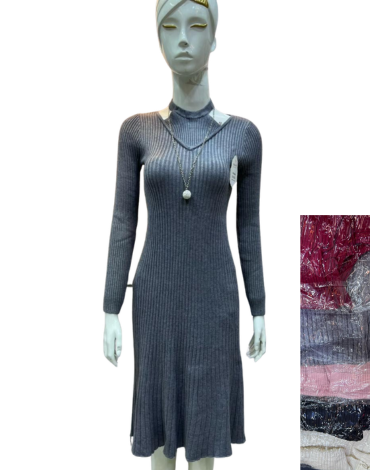 Vestido Largo de Mujer Colores Surtidos x 6 Unds.Talla: Standar