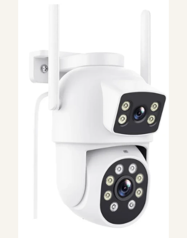 Cámara De Seguridad 6mp Wifi Doble Lente Visión Nocturna ip65 x1
