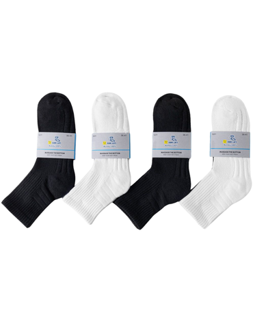 Calcetines Deportivos Cortos Colores Surtidos x 24 Pares.Talla: 35 al  41