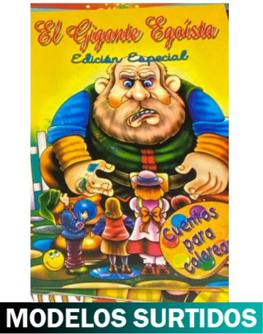 Libro Cuentos para Colorear  x 12 Unds.