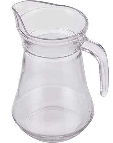 Jarra de Vidrio x 4  Unds. Medida: 1000 ml aprox.