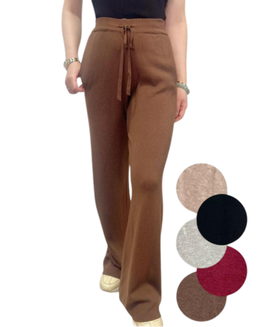 Pantalón De Lana con Bolsillo para Mujer x 12 Unds.Talla: S/M - L/XL