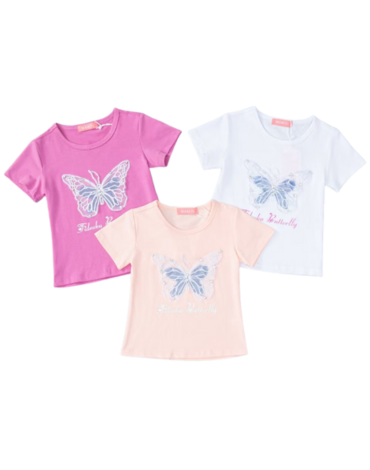 Polera Niña Colores Surtidos x 15 Unds. Talla: 4 a 12 años.