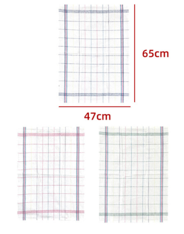 Paños de Algodón Diseño Cuadrille  x 24 Unds.Medida: 65  x 47 cm aprox.