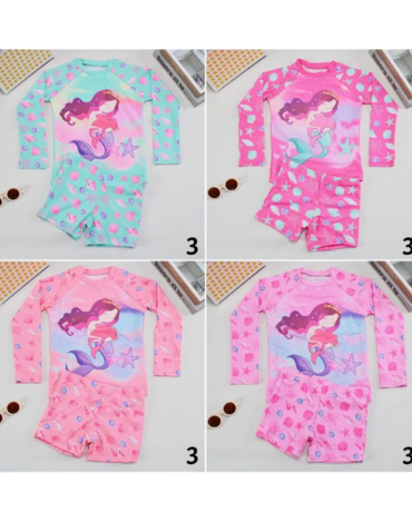 Traje de Baño para Niña Colores Surtidos x 12 Unds.Talla: 6 a la 12