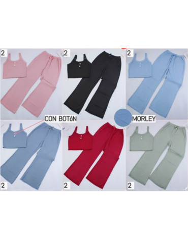 Pijama de Mujer Poliéster Colores Surtidos x 12 Unds. Talla: M / L - XL / XXL