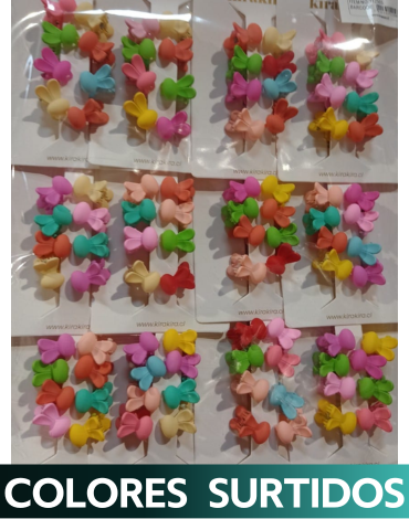 12 Set  de Pinche Mini orejitas  .(1 Set Trae :8  PCS)
