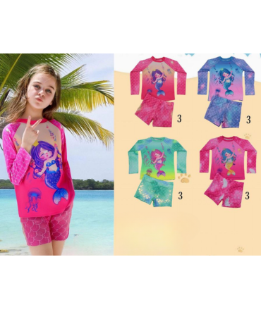Traje de Baño para Niña Colores Surtidos x 12 Unds.Talla: 6 a la 12
