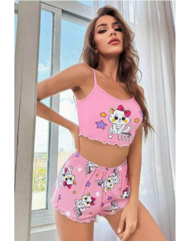 Pijama de Mujer Poliéster Colores Surtidos x 12 Unds. Talla: M / L - XL / XXL