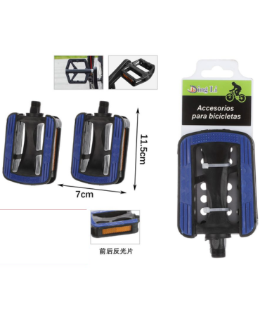 Pedal para Bicicleta x 6 Unds. Medida : 11.5 x 7 cm