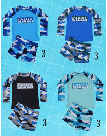 Traje de Baño para Niño Colores Surtidos x 12 Unds.Talla: 8 a la 14