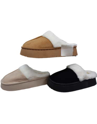 Pantuflas De Mujer Colores Surtidos x 12 Pares. Talla: 36 - 41