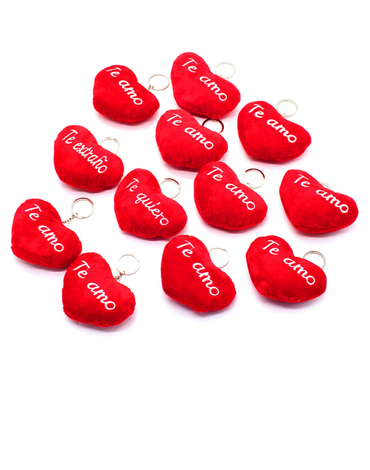 Llavero Te Amo Corazón Modelos Surtidos x 24 Unds. Medida: 6 cm aprox.