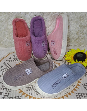 Pantufla Unisex Colores Surtidos x 24 Unds. Tallas : 36 a la 45