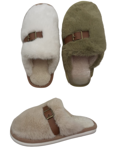 Pantuflas De Mujer Colores Surtidos x 12 Pares. Talla: 36 - 41