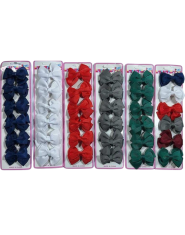 15 Set de Pinche Doble Corbata Colores Surtidos (1 Set Trae 6 Pcs)