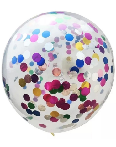 Globo Confetti Arcoiris x 36 Unds. Medidas: 12' aprox