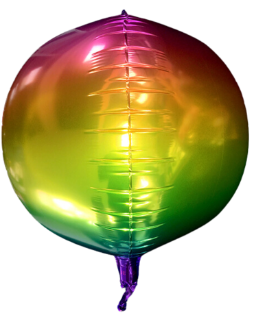 Globo Metalico Arcoiris x 12 Unds. Medidas: 22' aprox