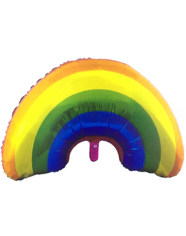 Globo Metalico Arcoiris x 6 Unds.