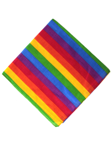 Pañoleta Arcoiris x 12 Unds. Medidas: 53 x 53 cm aprox