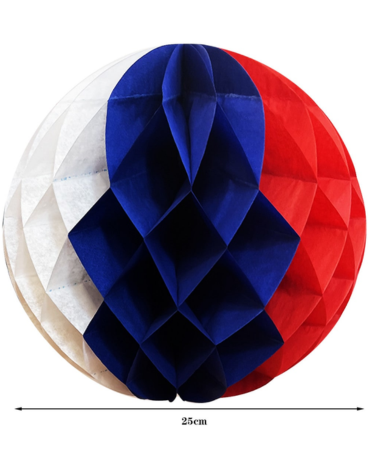 Guirnalda Tricolor Circular x 24 Unds. Medida: 25 cm aprox.