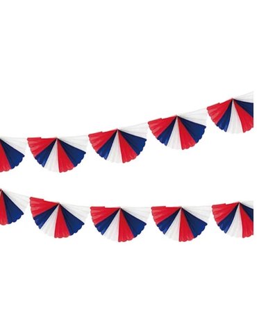 Guirnalda de Abanicos Fiestas Patrias x 12 Unds. Medidas: 2 Metros Aprox.