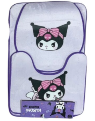 3 Set de Alfombra de Baño Kuromi con Licencia (1 Set Trae 3 PCS)