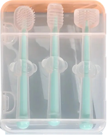 6 Set de Higiene Bucal para Bebé Colores Surtidos (1 Set Trae 3 Pcs)