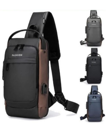 Bolso Bandolero de Hombre Colores Surtidos x 12 Unds. Medida: 17 x 10 x 32 cm aprox.
