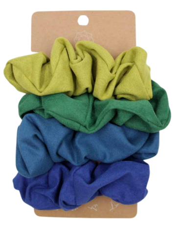 6 Set de Scrunchies Gamuza. Medidas: 14 cm aprox (1 Set Trae 6 PCS)