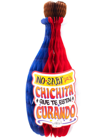Adorno Botella Guachaca x 4 Unds.