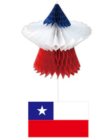 Adorno Colgante Fiestas Patrias x 6 Unds. Medida: 50 cm aprox.