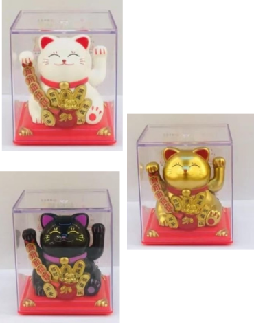Adorno Gato de la Suerte Modelos Surtidos x 6 Unds.Medida: 7 cm aprox