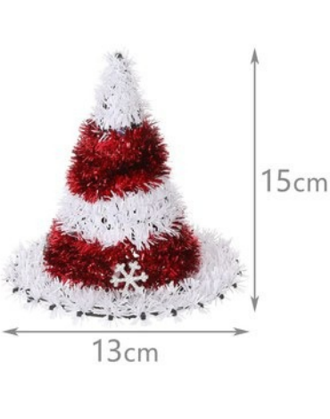 Adorno de Navidad x 6 Unds. Medida: 15 x 13 cm aprox.