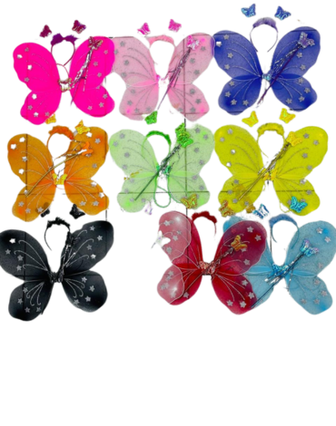 12 Set de Alas Mariposa .(1 Set Trae: 3 PCS)