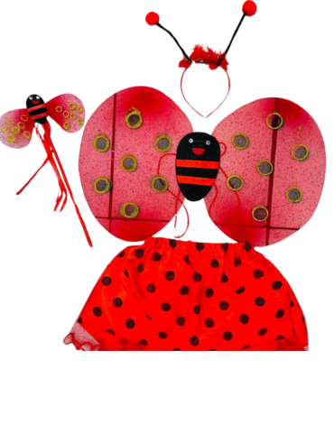 6 Set Disfraz de Tutu Abeja para Niñas Chinita Grande (1 Set Trae: 3  PCS)