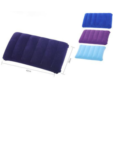 Almohada Inflable Colores Surtidos x 10 Unds. Medida:42 x 28 cm aprox.