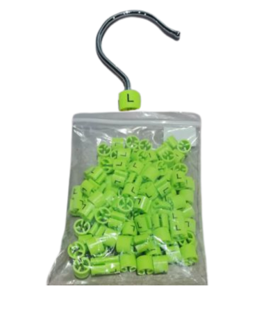 Anillo de Plastico Clip para Colgadores de Letras x 300 Unds.